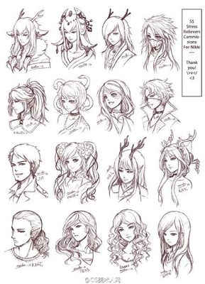 炒雞贊的動(dòng)漫人物發(fā)型設(shè)計(jì)繪制參考 靈感與技巧分享